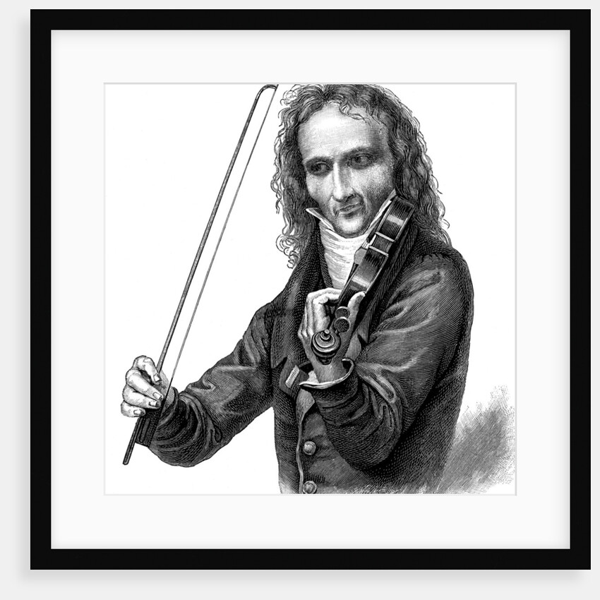 Niccolò Paganini, Italian violinist, violist and composer, 1830s. by Anonymous