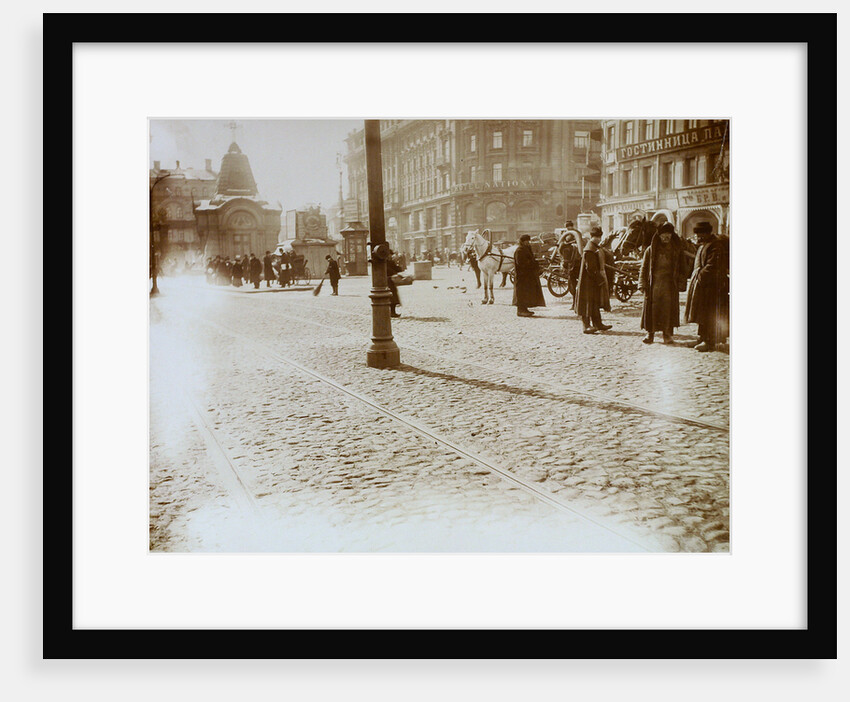 Okhotny Ryad (Hunting Row), Moscow, Russia, 16 March 1911 by Unknown