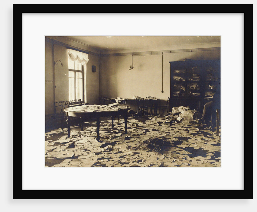 A room after a search, Russia, early 20th century(?) by Unknown