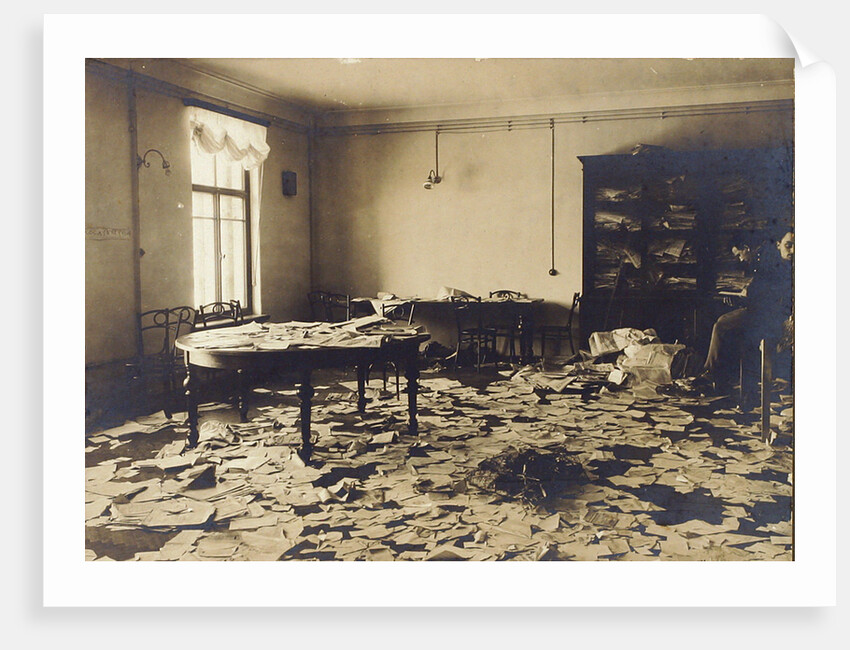 A room after a search, Russia, early 20th century(?) by Unknown