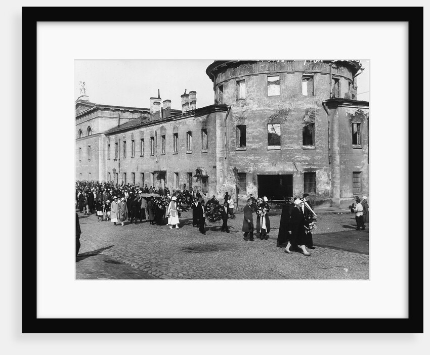 Funeral procession of the poet Alexander Blok, Petrograd, Russia, 10 August 1921 by Unknown