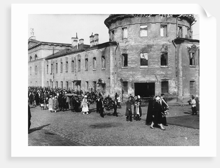 Funeral procession of the poet Alexander Blok, Petrograd, Russia, 10 August 1921 by Unknown