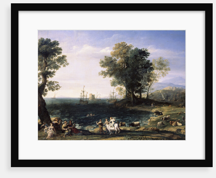Rape of Europa, 1655. by Claude Lorrain