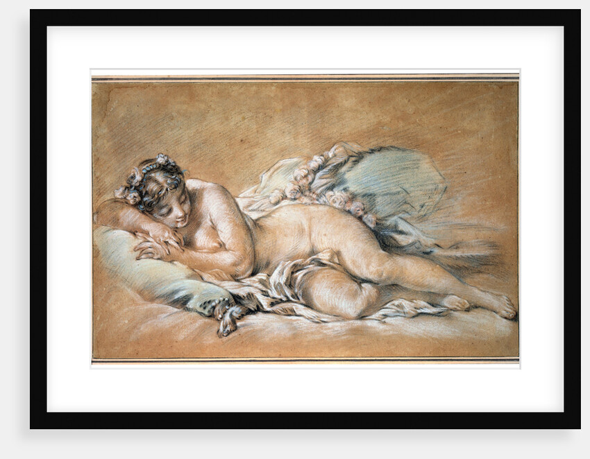 Sleeping Young Woman, 1758. by François Boucher