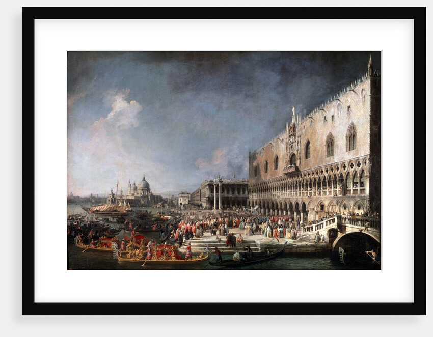 Arrival of the French Ambassador in Venice, 1725-1726. by Canaletto