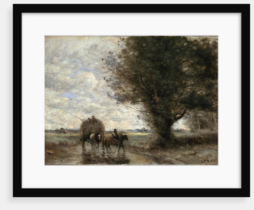 The Haycart, 1865-1870. by Jean-Baptiste-Camille Corot