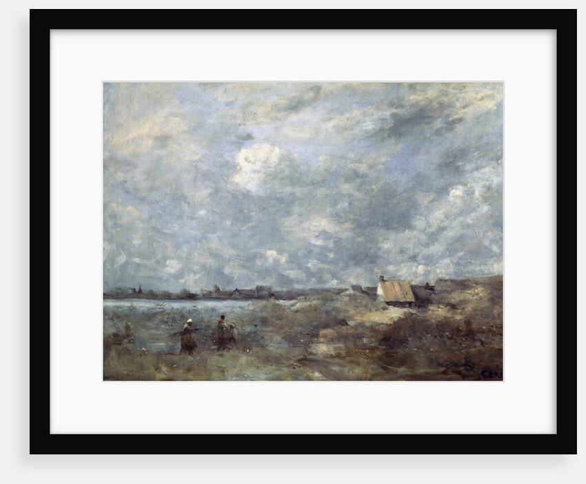 Stormy Weather. Pas de Calais, c1870. by Jean-Baptiste-Camille Corot