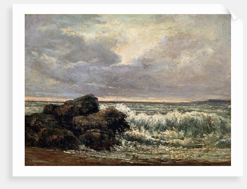 The Wave, c1870. by Gustave Courbet