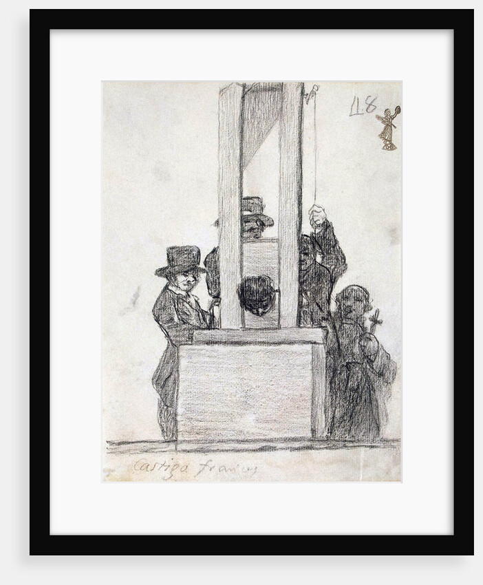 French Penalty, between 1824 and 1828. by Francisco Goya
