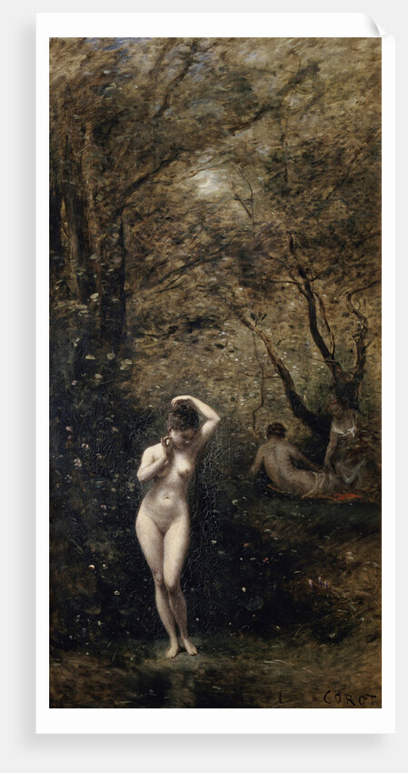 Diana Bathing, 1873-1874. by Jean-Baptiste-Camille Corot
