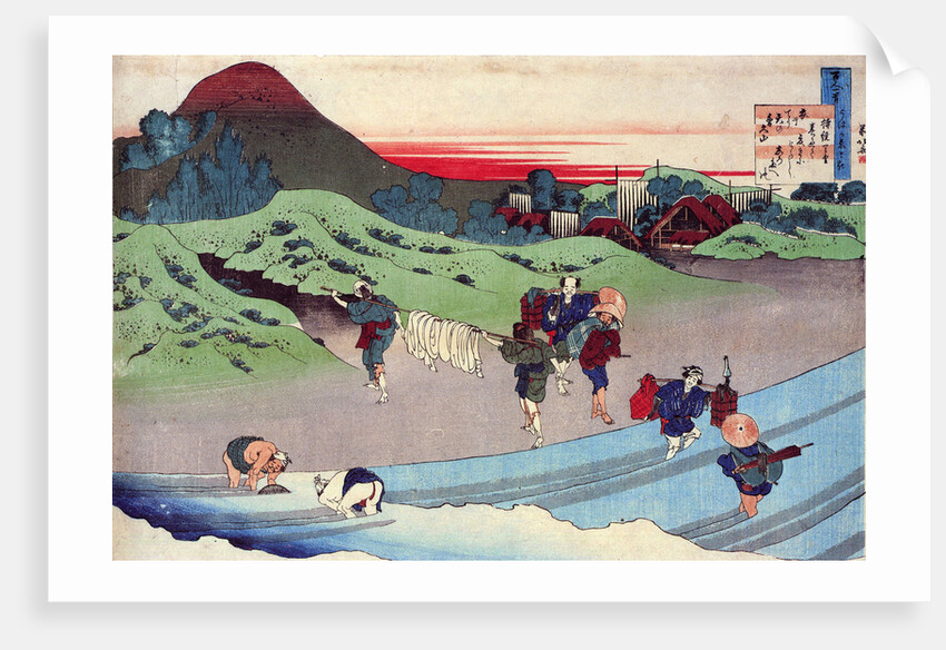 From the series Hundred Poems by One Hundred Poets: Jito Tenno, c1830. by Hokusai