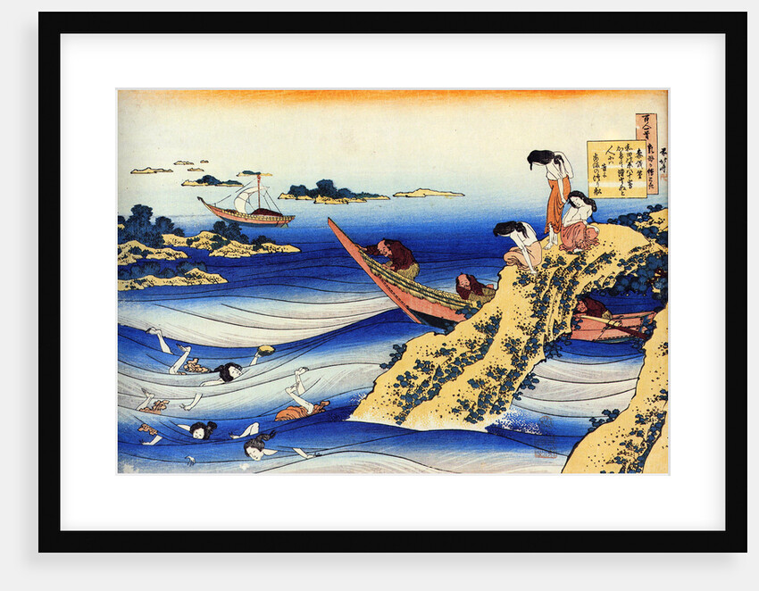 From the series Hundred Poems by One Hundred Poets: Ono no Takamura, c1830. by Hokusai