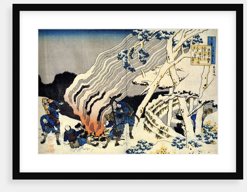 From the series Hundred Poems by One Hundred Poets: Minamoto no Muneyuki, c1830. by Hokusai
