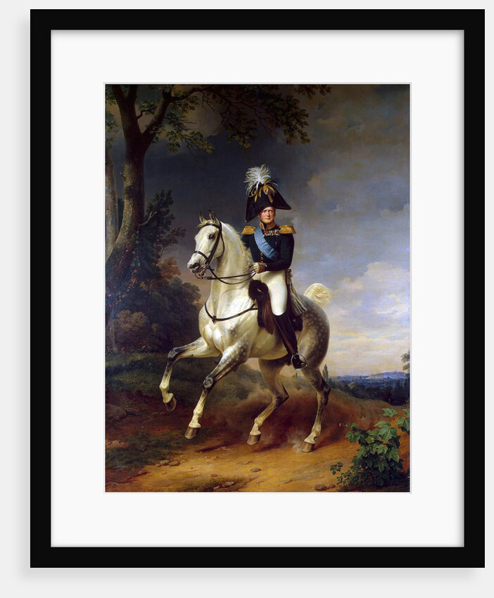 Equestrian Portrait of Emperor Alexander I,, 1837. by Franz Kruguer