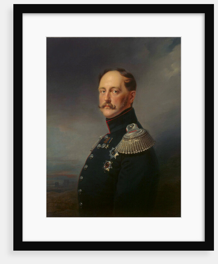 Portrait of Emperor Nicholas I,, 1852. by Franz Kruguer