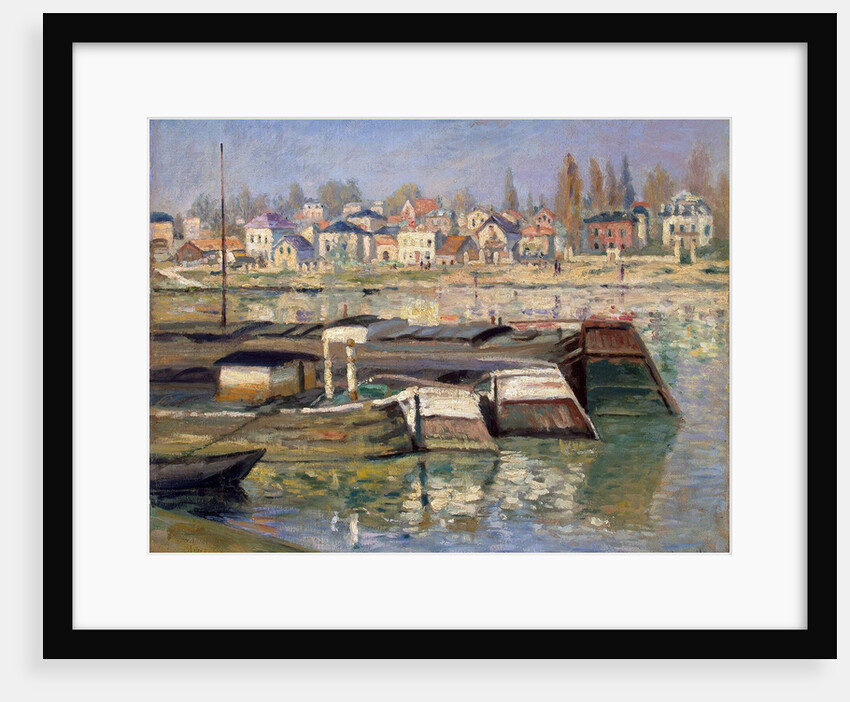 Seine at Asnières, 1873. by Claude Monet