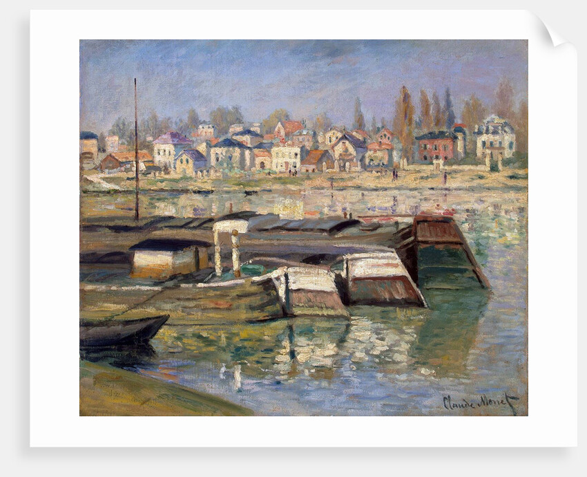 Seine at Asnières, 1873. by Claude Monet