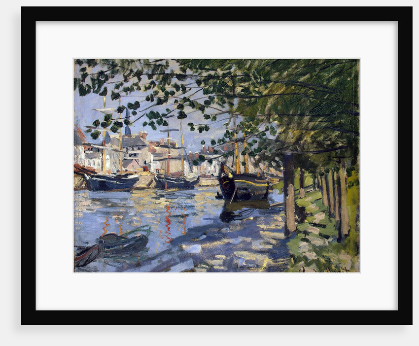 Seine at Rouen, 1872. by Claude Monet
