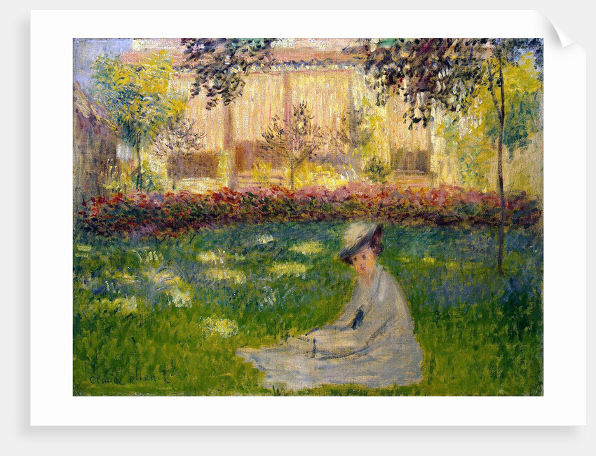Woman in a Garden, 1876. by Claude Monet