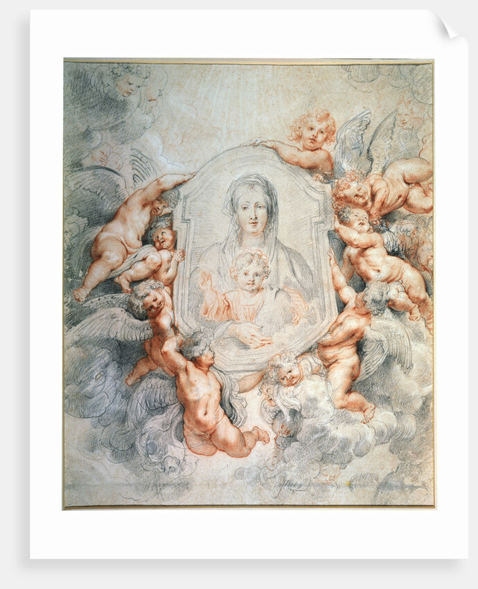 Madonna Adored by Angels (Madonna della Vallicella), 1608. by Peter Paul Rubens