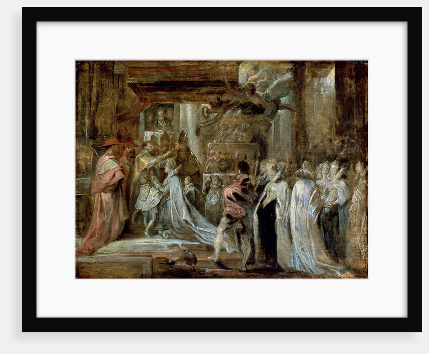 The Coronation of Marie de Medici, 1622. by Peter Paul Rubens