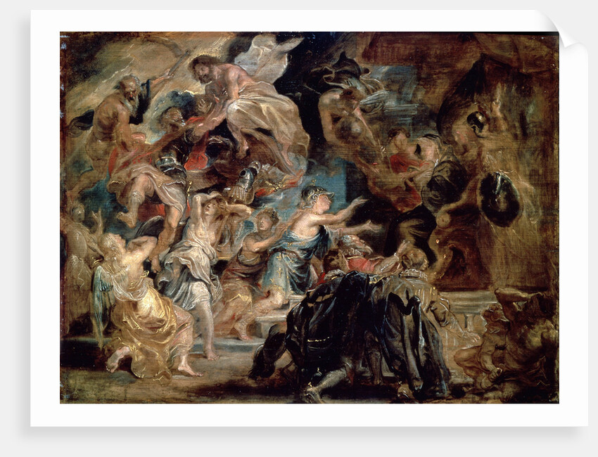The Death of Henry IV and the Proclamation of the Regency, 1622. by Peter Paul Rubens