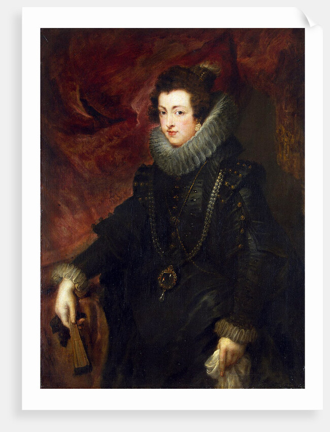 Portrait of Queen Elisabeth of France, Queen consort of Spain, c1628-1629 by Peter Paul Rubens