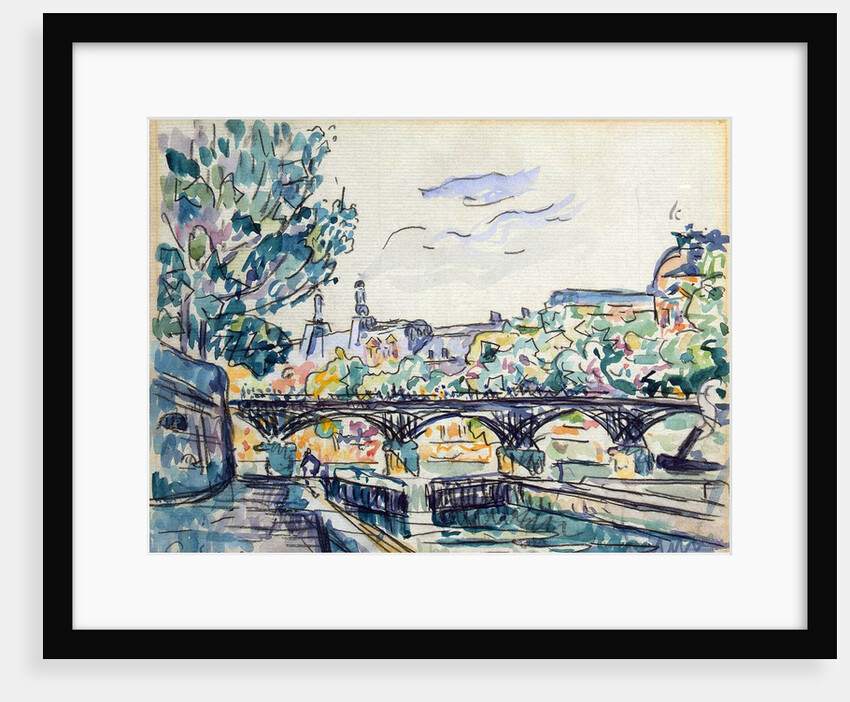 Bank of the Seine Near the Pont des Arts with a View of the Louvre, early 20th century by Paul Signac