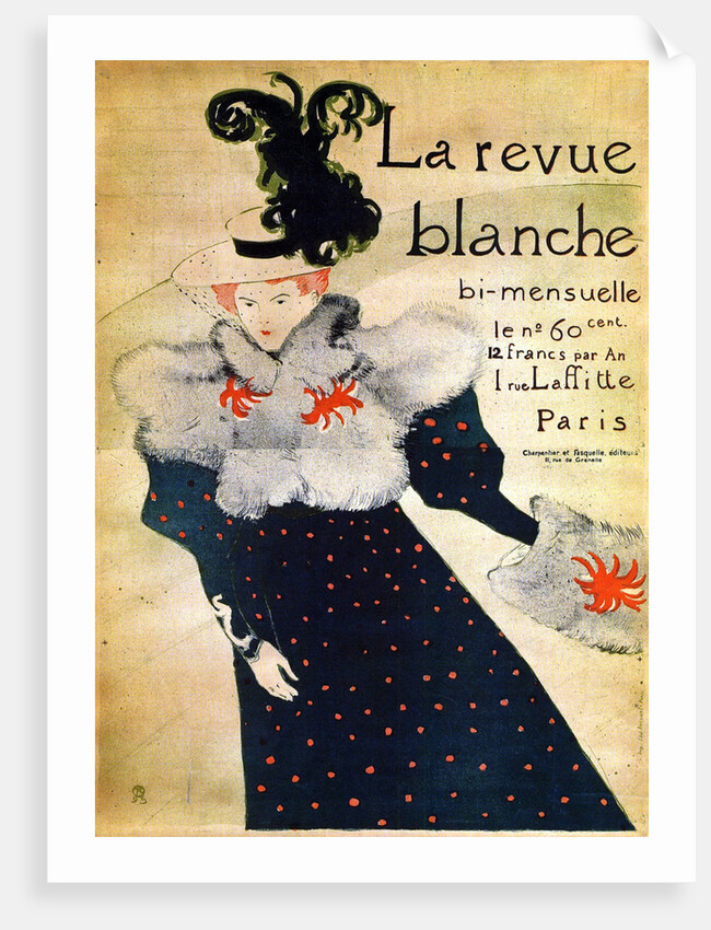 La Revue Blanche, c19th century. by Henri de Toulouse-Lautrec