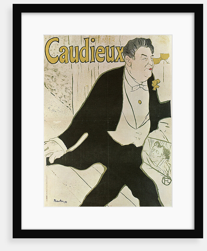 Caudieux, 1893. by Henri de Toulouse-Lautrec