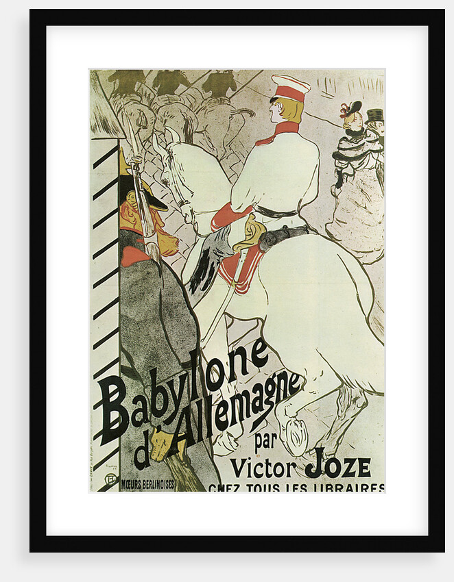 Poster to the Book Babylone dAllemagne by Victor Joze, 1894. by Henri de Toulouse-Lautrec