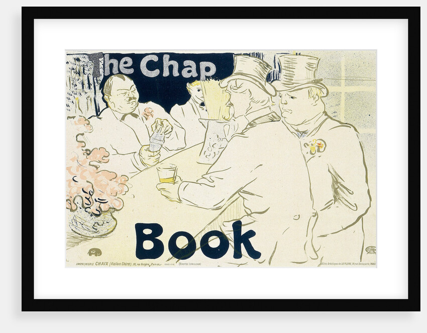 Irish and American bar, Rue Royale - The Chap Book (Poster), 1896. by Henri de Toulouse-Lautrec