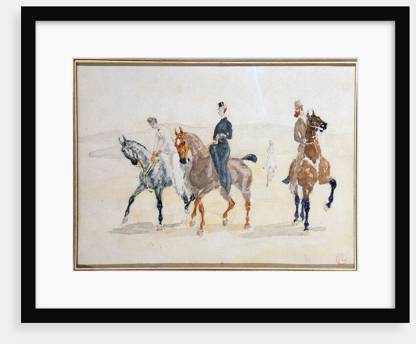 Riders, 1880s. by Henri de Toulouse-Lautrec