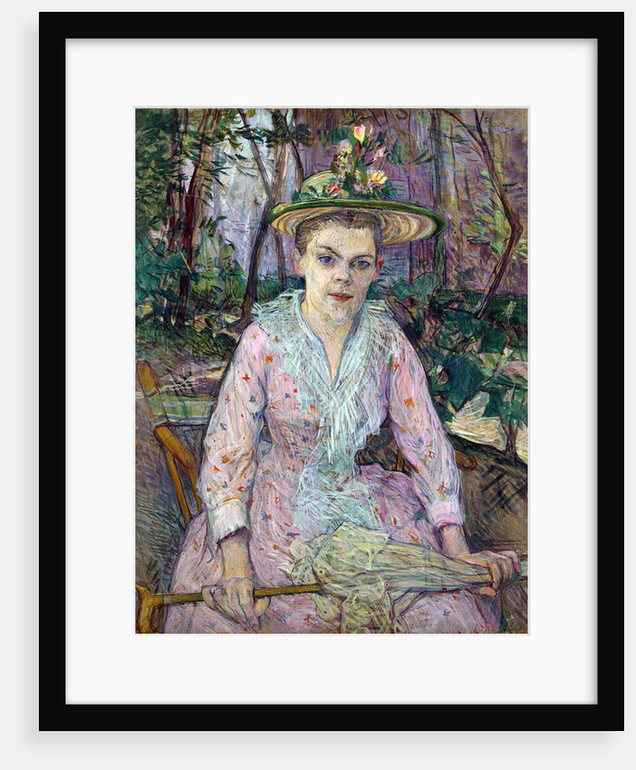 Woman with an Umbrella, 1889. by Henri de Toulouse-Lautrec