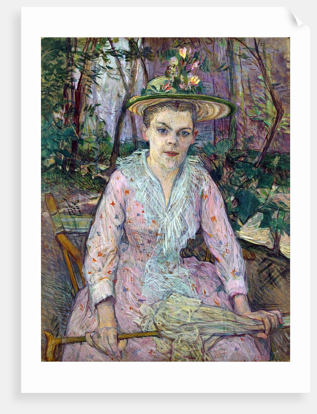Woman with an Umbrella, 1889. by Henri de Toulouse-Lautrec