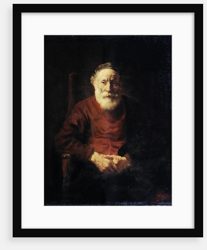 Portrait of an old man in Red, 1652-1654. by Rembrandt Harmensz van Rijn