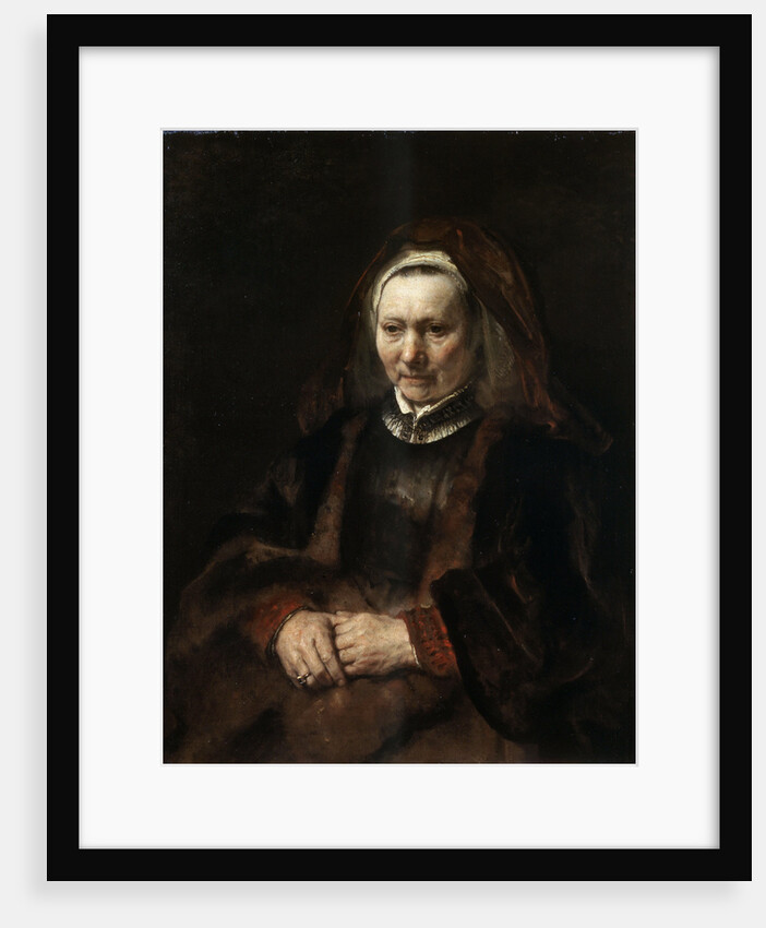 Portrait of an Elderly Woman by Rembrandt (Rembrandt van Rijn)