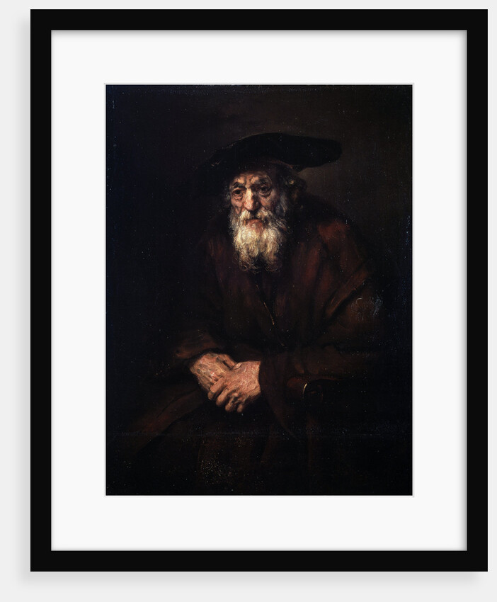 Portrait of an Old Jew, 1654. by Rembrandt Harmensz van Rijn
