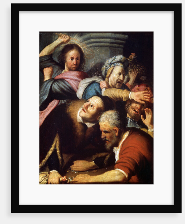 Christ Driving the Money Lenders from the Temple, 1626. by Rembrandt Harmensz van Rijn