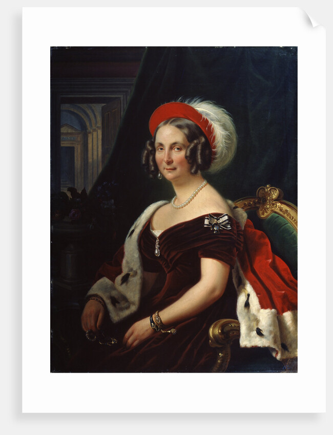 Portrait of Queen Frederica of Hanover,, 19th century. by Franz Kruger