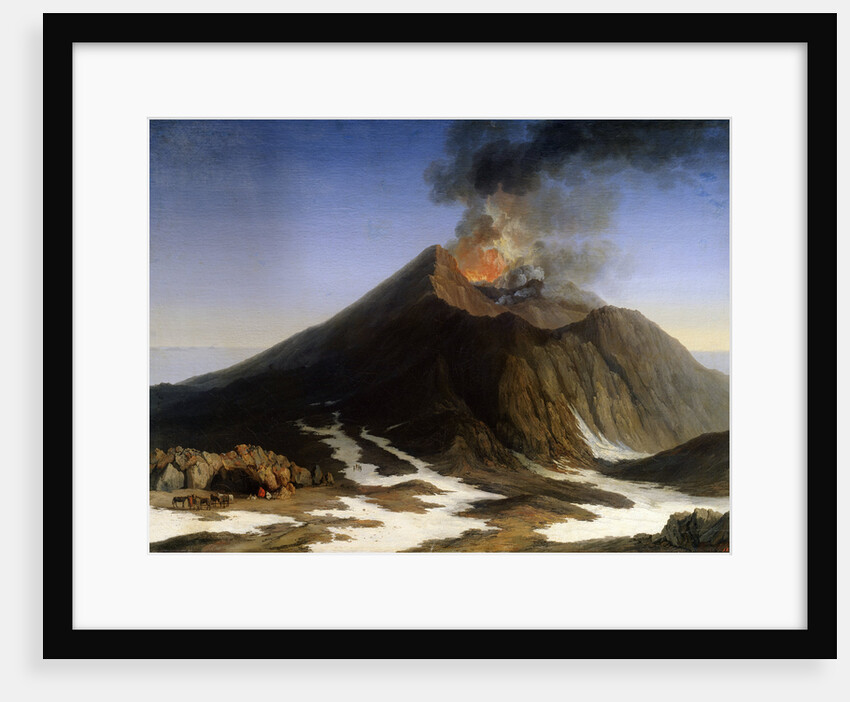 Eruption of Mount Etna, 18th century. by Jacob Philip Hackert