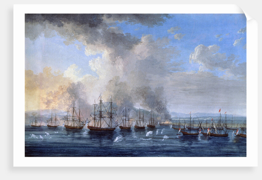 The Russo-Turkish Battle at the Damietta Castle on 1770, 1770-1772. by Jacob Philip Hackert