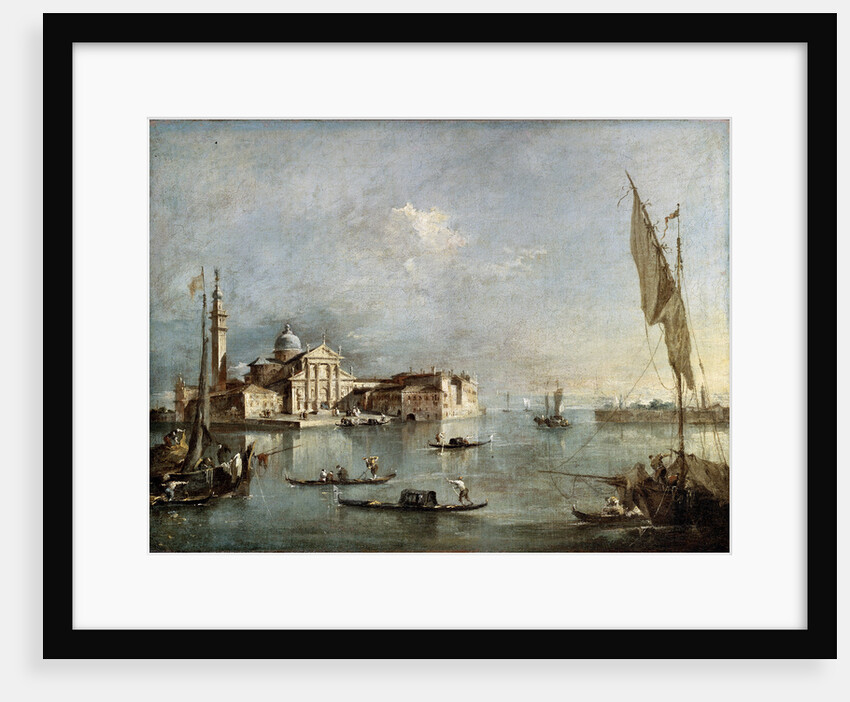 View of the San Giorgio Maggiore Island, between 1765 and 1775. by Francesco Guardi