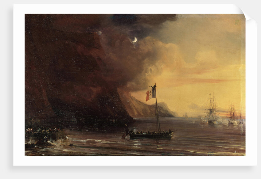 Transport with Napoleons body, 1841. by Theodore Gudin