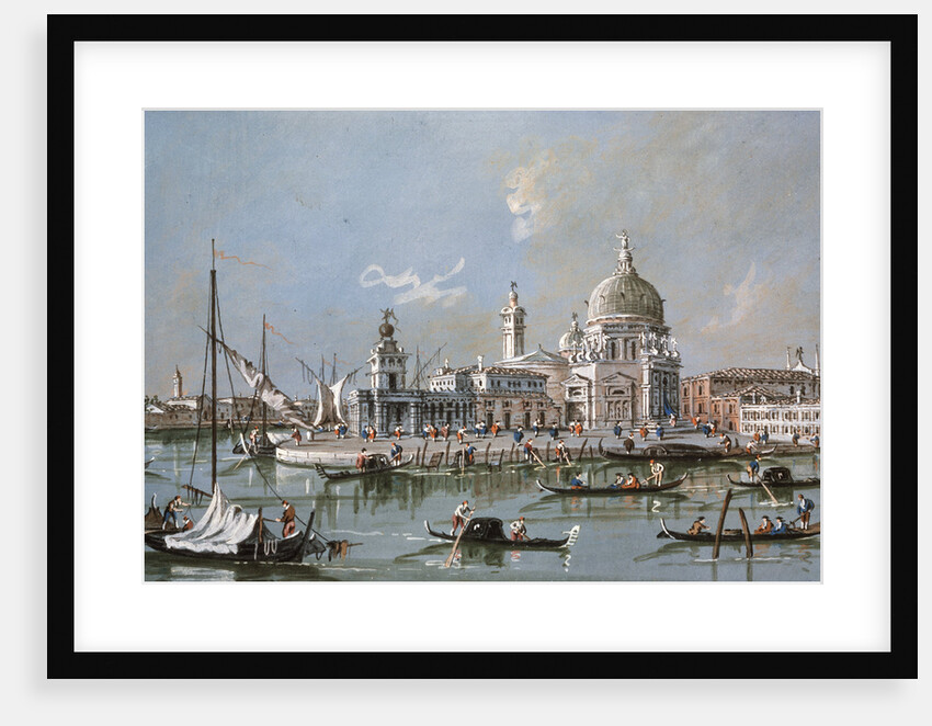 View of the Santa Maria della Salute Church, 18th century by Francesco Guardi