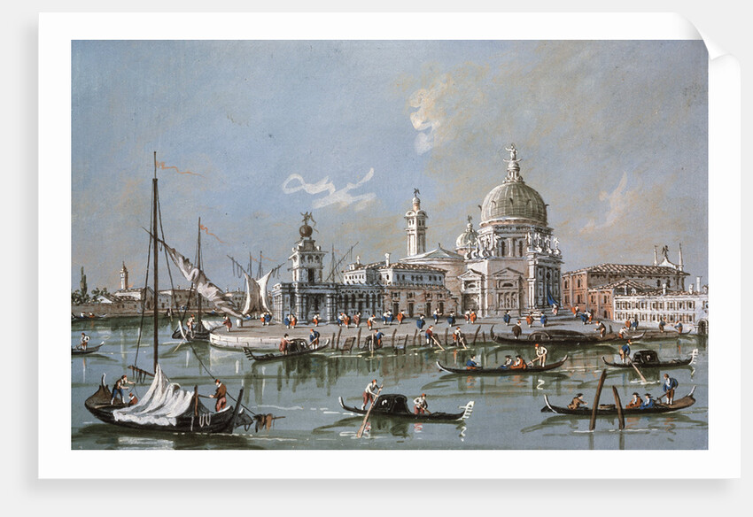 View of the Santa Maria della Salute Church, 18th century by Francesco Guardi