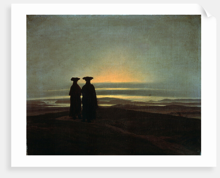 Sunset (Brothers) by Caspar David Friedrich