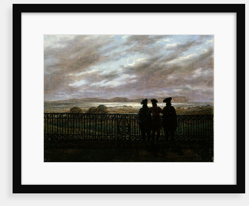 The Poets V.A. Zhukovsky, S.I. Turgenev and A.I. Turgenev, end 1820s by Caspar David Friedrich