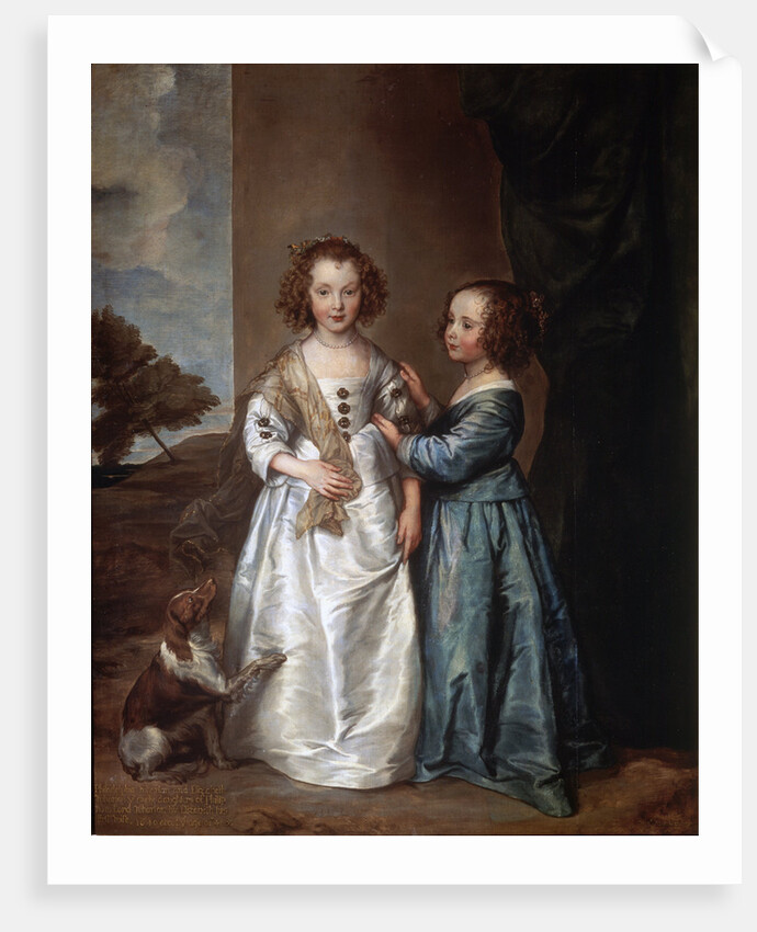 Portrait of Elizabeth and Philadelphia Wharton, 1640. by Anthony van Dyck