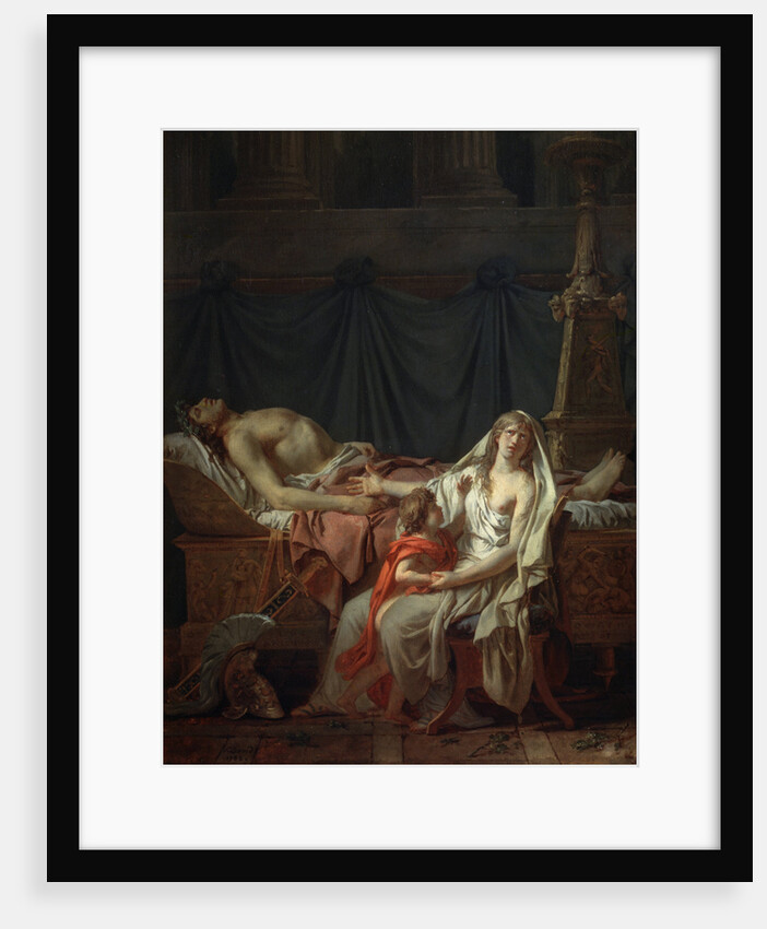 Andromache mourns Hector, 1783. by Jacques Louis David
